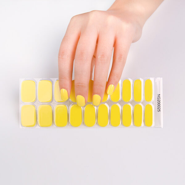 Lemon Tart Semi Cured Gel Nail stickers - Image 2