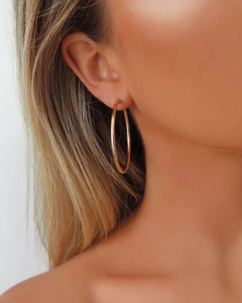 LARGE HOOP EARRINGS - Image 3